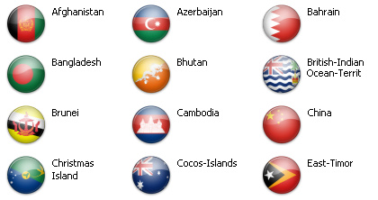 Bandiere dal mondo - Asia 1